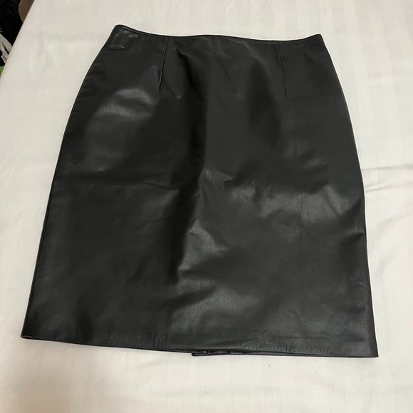 Dimitri Collection Faux Leather Skirt - Picture 2 of 7